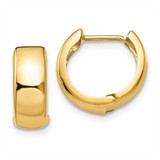 Image of 12mm 14K Yellow Gold Hinged Hoop Earrings TL563