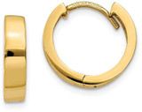 Image of 10mm 14K Yellow Gold Hinged Hoop Earrings TM622