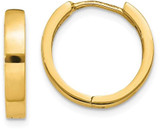 Image of 11mm 14K Yellow Gold Hinged Hoop Earrings TM624