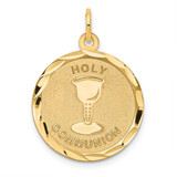Image of 14K Yellow Gold Holy Communion Disc Pendant XAC719