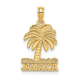 Image of 14K Yellow Gold Jamaica Under Palm Tree Pendant