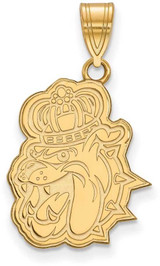 Image of 14K Yellow Gold James Madison University Large Pendant by LogoArt (4Y009JMU)
