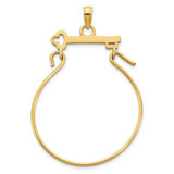 Image of 14K Yellow Gold Key Charm Holder Pendant