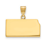 Image of 14K Yellow Gold KS State Pendant