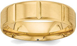 Image of 14K Yellow Gold Light Comfort Fit Fancy Band Ring YB113L
