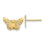 Image of 12mm 14K Yellow Gold Madi K Butterfly Post Earrings SE2034