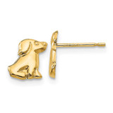 Image of 8mm 14K Yellow Gold Madi K Dog Post Earrings