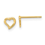 Image of 5mm 14K Yellow Gold Madi K Double Heart Post Earrings