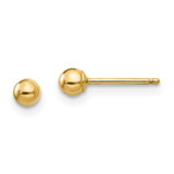 Image of 3mm 14K Yellow Gold Madi K Polished 3mm Ball Post Earrings