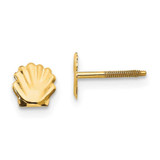 Image of 5mm 14K Yellow Gold Madi K Shell Post Earrings GK585