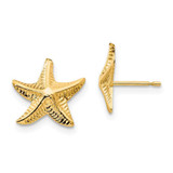 Image of 11mm 14K Yellow Gold Madi K Starfish Post Earrings SE2059