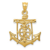 Image of 14K Yellow Gold Mariners Cross Pendant C141
