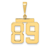 Image of 14K Yellow Gold Medium Polished Number 89 Pendant MP89
