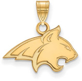 Image of 14K Yellow Gold Montana State University Small Pendant by LogoArt (4Y002MTU)