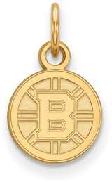 Image of 14K Yellow Gold NHL Boston Bruins X-Small Pendant by LogoArt