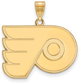 Image of 14K Yellow Gold NHL Philadelphia Flyers Large Pendant by LogoArt