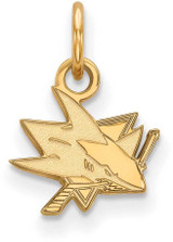 Image of 14K Yellow Gold NHL San Jose Sharks X-Small Pendant by LogoArt