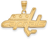 Image of 14K Yellow Gold NHL Washington Capitals Large Pendant by LogoArt