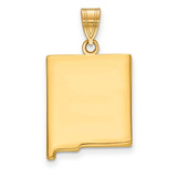 Image of 14K Yellow Gold NM State Pendant