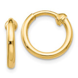 Image of 10mm 14K Yellow Gold Non-Pierced Hoop Earrings X93