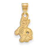 14K Yellow Gold North Carolina State University Small Pendant LogoArt (4Y060NCS)