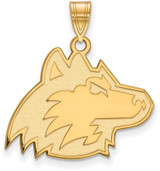 Image of 14K Yellow Gold Northern Illinois University Large Pendant by LogoArt (4Y028NIU)