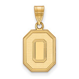 14K Yellow Gold Ohio State University Medium Pendant by LogoArt (4Y046OSU)