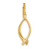Image of 14K Yellow Gold Omega Slide Pendant SL528