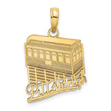 Image of 14K Yellow Gold Pittsburgh Incline (Tram/Cable Car) Pendant