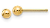 Image of 3mm 14K Yellow Gold Polished 3mm Ball Stud Post Earrings 280871