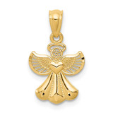 Image of 14K Yellow Gold Polished Angel Pendant XR918