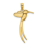 Image of 14K Yellow Gold Polished Bird w/ Long Tail Pendant