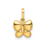 Image of 14k Yellow Gold Polished Butterfly Pendant YC1409