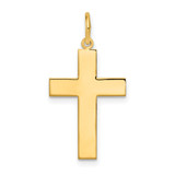 Image of 14K Yellow Gold Polished Cross Pendant REL74