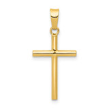 Image of 14K Yellow Gold Polished Cross Pendant XR1410