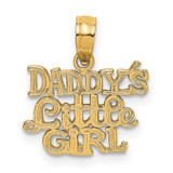 Image of 14K Yellow Gold Polished Daddys Little Girl Pendant