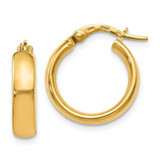 Image of 18mm 14K Yellow Gold Polished Earrings LE1363