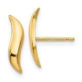 Image of 13mm 14K Yellow Gold Polished Fancy Stud Post Earrings YE1723