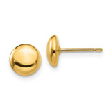 Image of 7mm 14K Yellow Gold Polished Half Ball Stud Post Earrings YE312