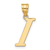 Image of 14K Yellow Gold Polished Letter I Initial Pendant