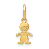 Image of 14K Yellow Gold Polished Little Boy Pendant