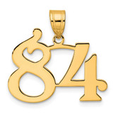 Image of 14K Yellow Gold Polished Number 84 Pendant