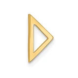 Image of 14K Yellow Gold Polished Triangle Chain Slide Pendant