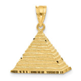 Image of 14K Yellow Gold Pyramid Pendant