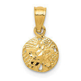 Image of 14K Yellow Gold Sand Dollar Pendant K2932
