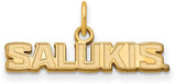 Image of 14K Yellow Gold Southern Illinois University X-Small Pendant by LogoArt 4Y017SIU