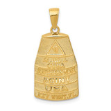 Image of 14K Yellow Gold Southern Most Point USA Key West Pendant