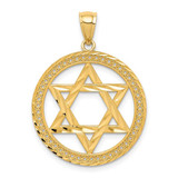 Image of 14K Yellow Gold Star Of David Pendant C4660
