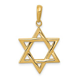 Image of 14K Yellow Gold Star Of David Pendant K544