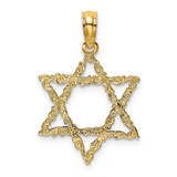 Image of 14K Yellow Gold Star Of David Pendant K8355